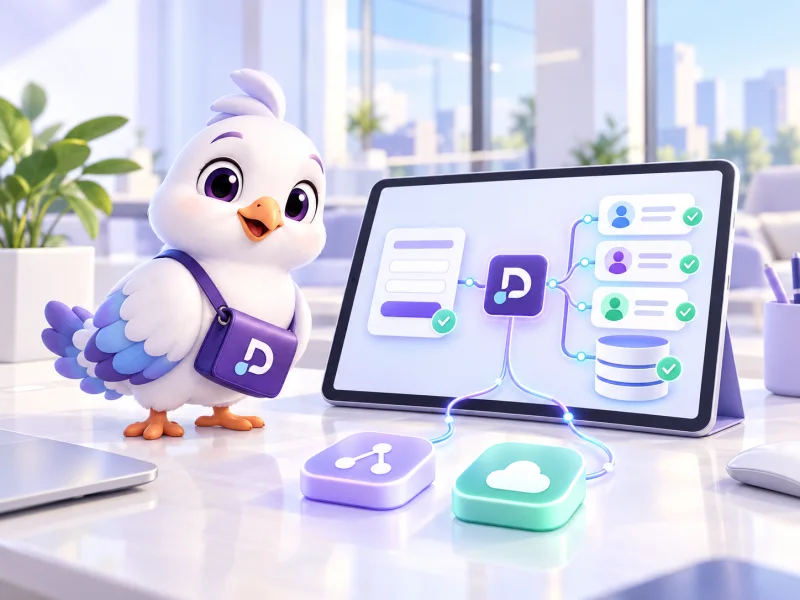 Form verilerinin CRM ve diğer araçlara aktarımını gösteren Davetify güvercini