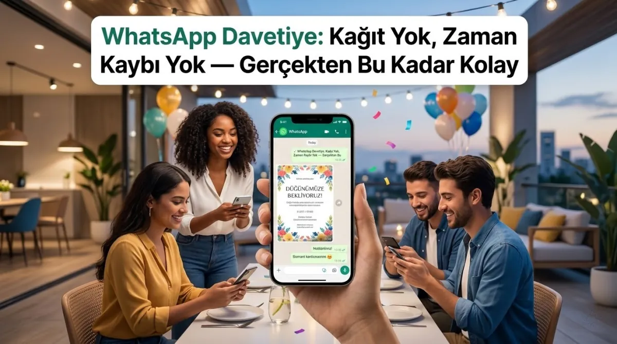 Kağıt Davetiye Yerine WhatsApp: Nasıl İşler, Ne Kazandırır?